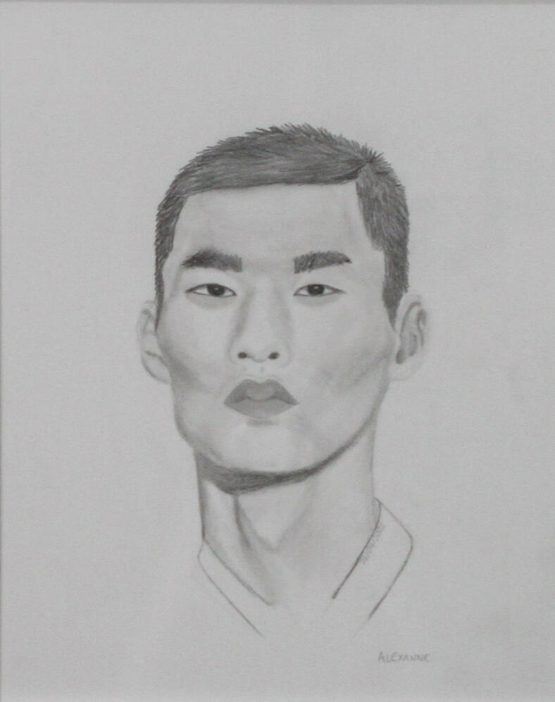 Stoique, 8&quot;x10&quot;, 2022, Crayon mine sur papier, 50$ juste l&#39;oeuvre ou 60$ encadré